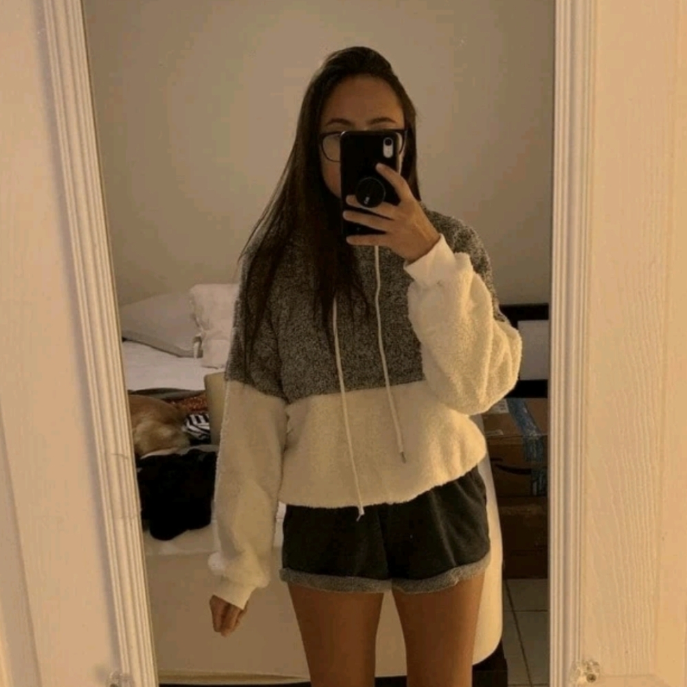 Women's 2 tone Hooded Sweatshirt